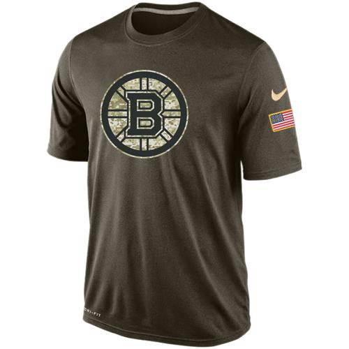 Men's Boston Bruins Salute To Service Nike Dri-FIT T-Shirt - Click Image to Close